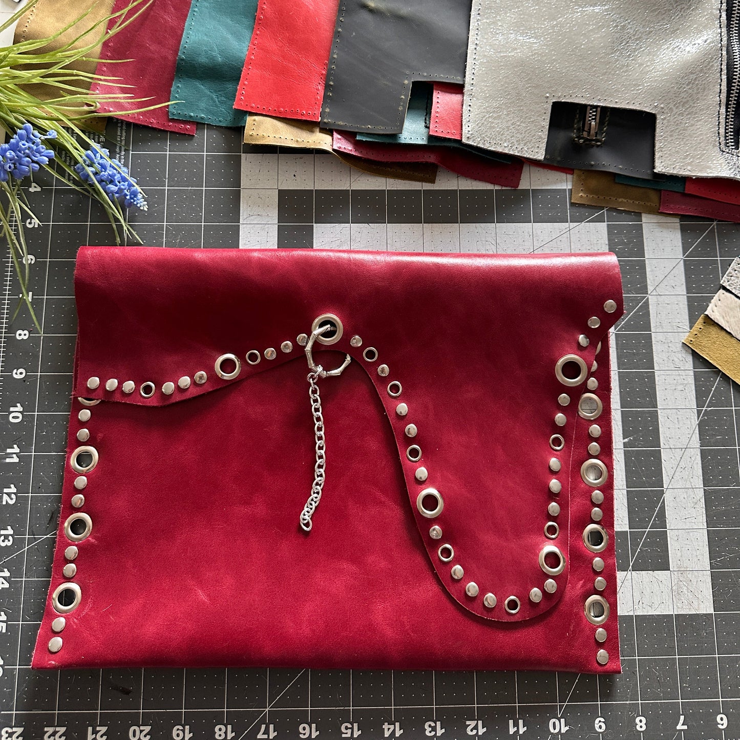 21 - deep rouge laptop cover